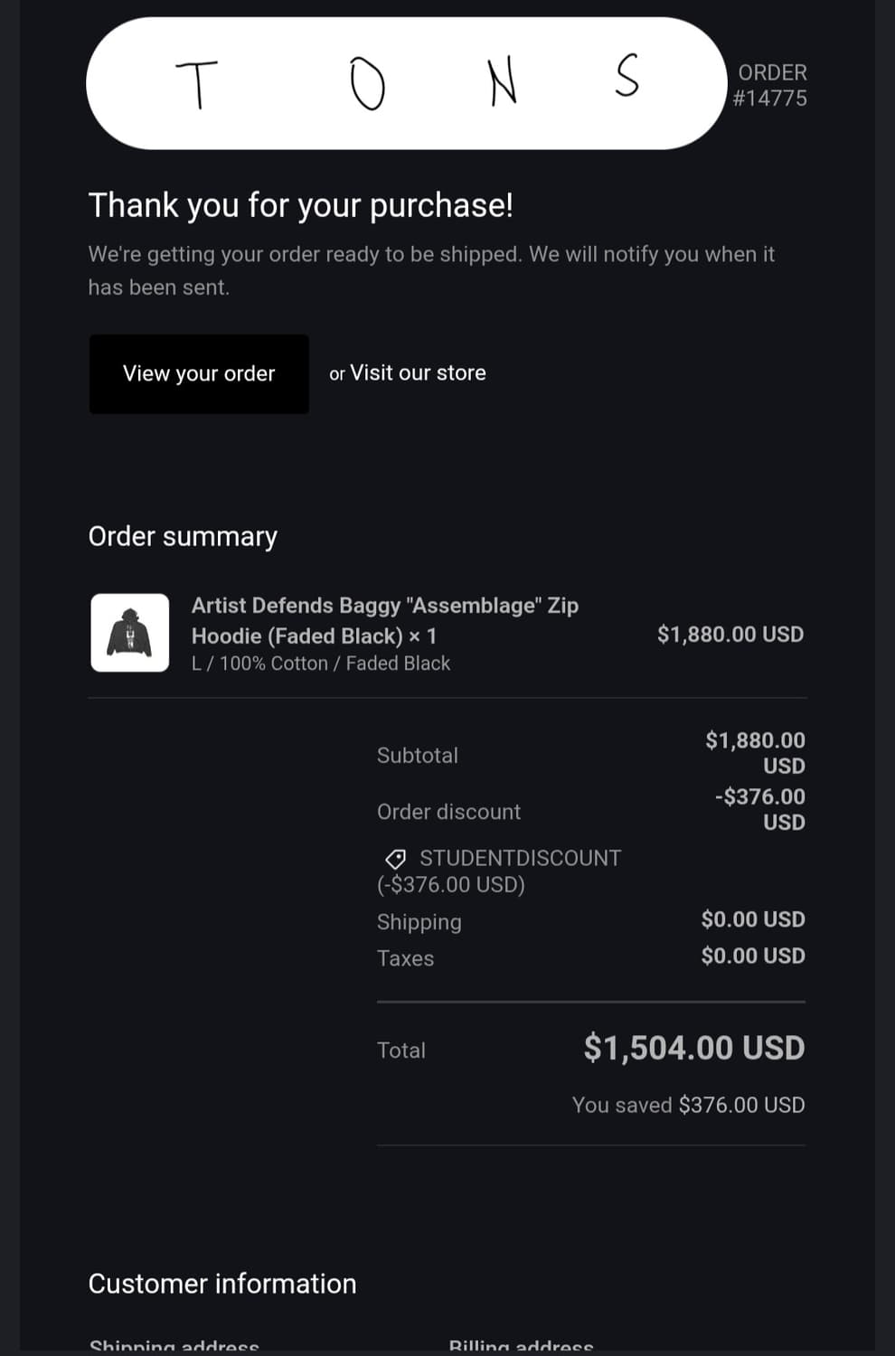 L) erd artist defends assemblage hoodie 상품이미지7