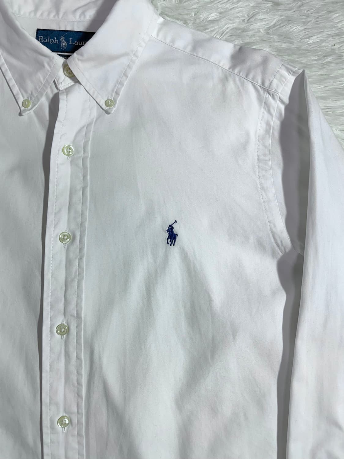 폴로 랄프로렌 네이비 포니 화이트 셔츠  상품이미지5