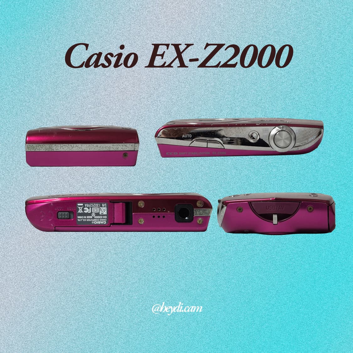 (로제, 모카, 아일릿) 카시오 엑슬림 z2000 로즈핑크 상품이미지2