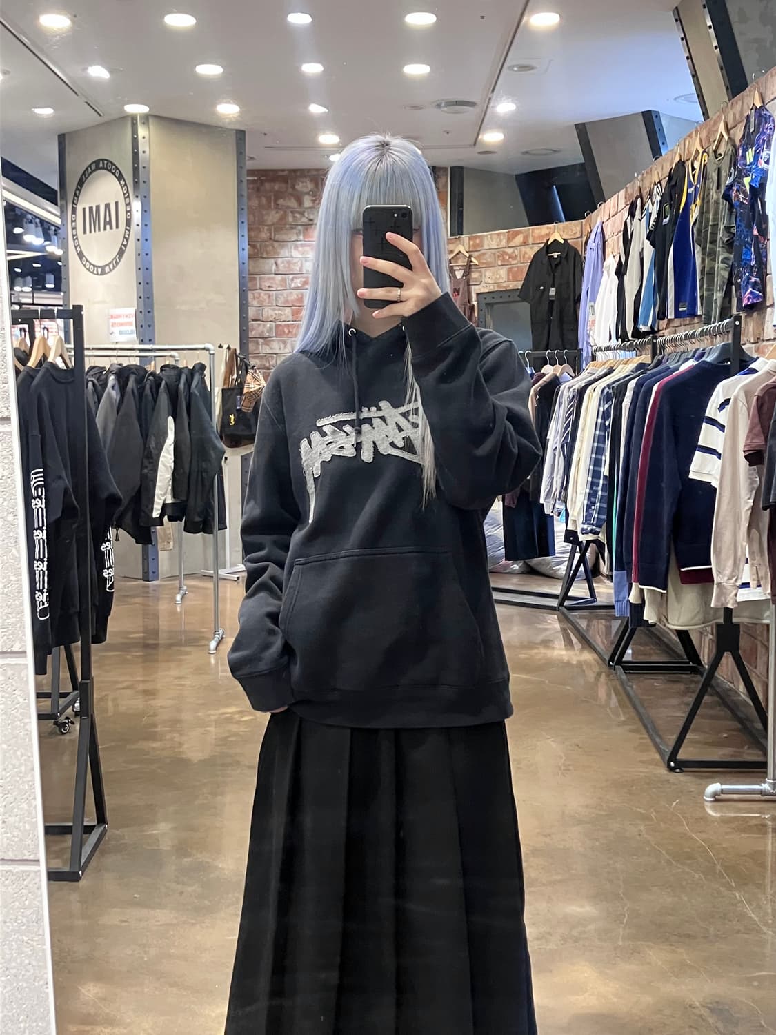 스투시 스탁 자수 로고 후드티 블랙 M #csz4152 상품이미지2