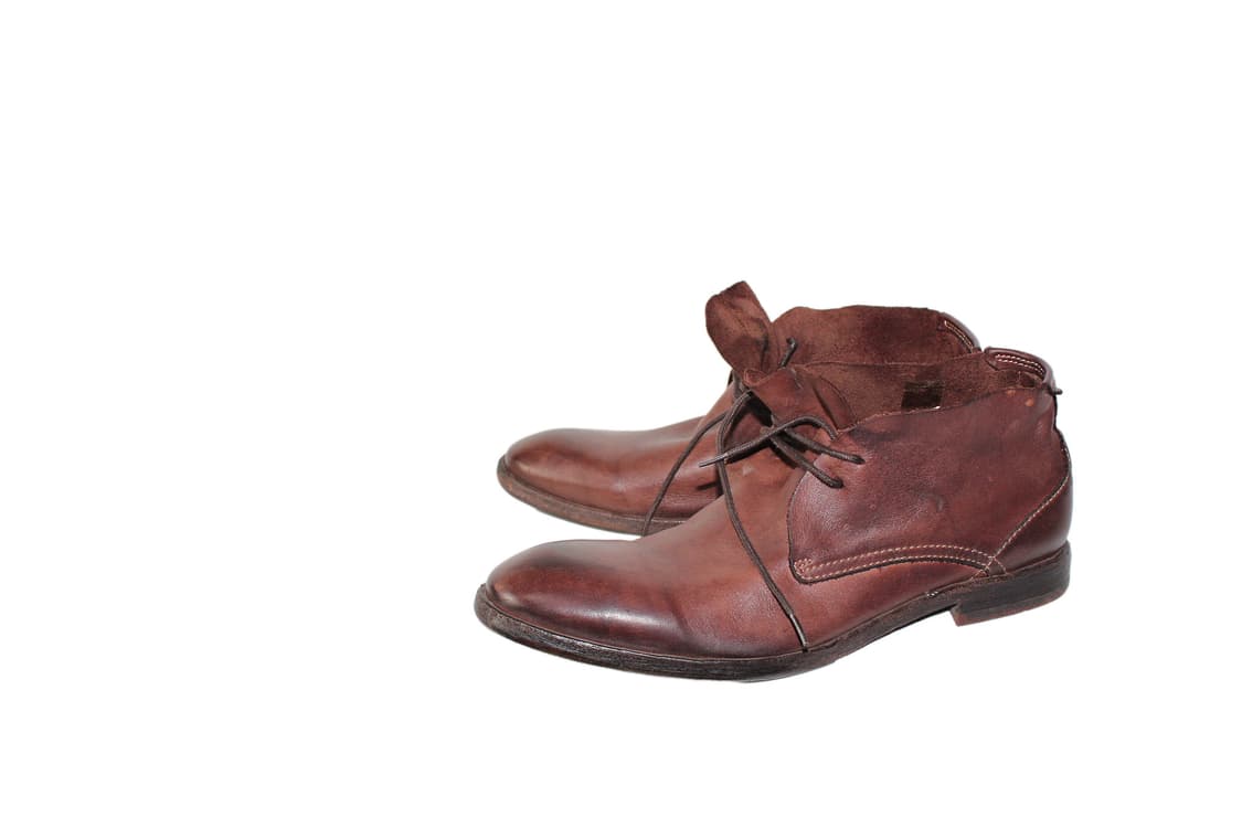 Italian Handmade 핸드메이드 풀그레인 레더 데저트부츠 상품이미지4