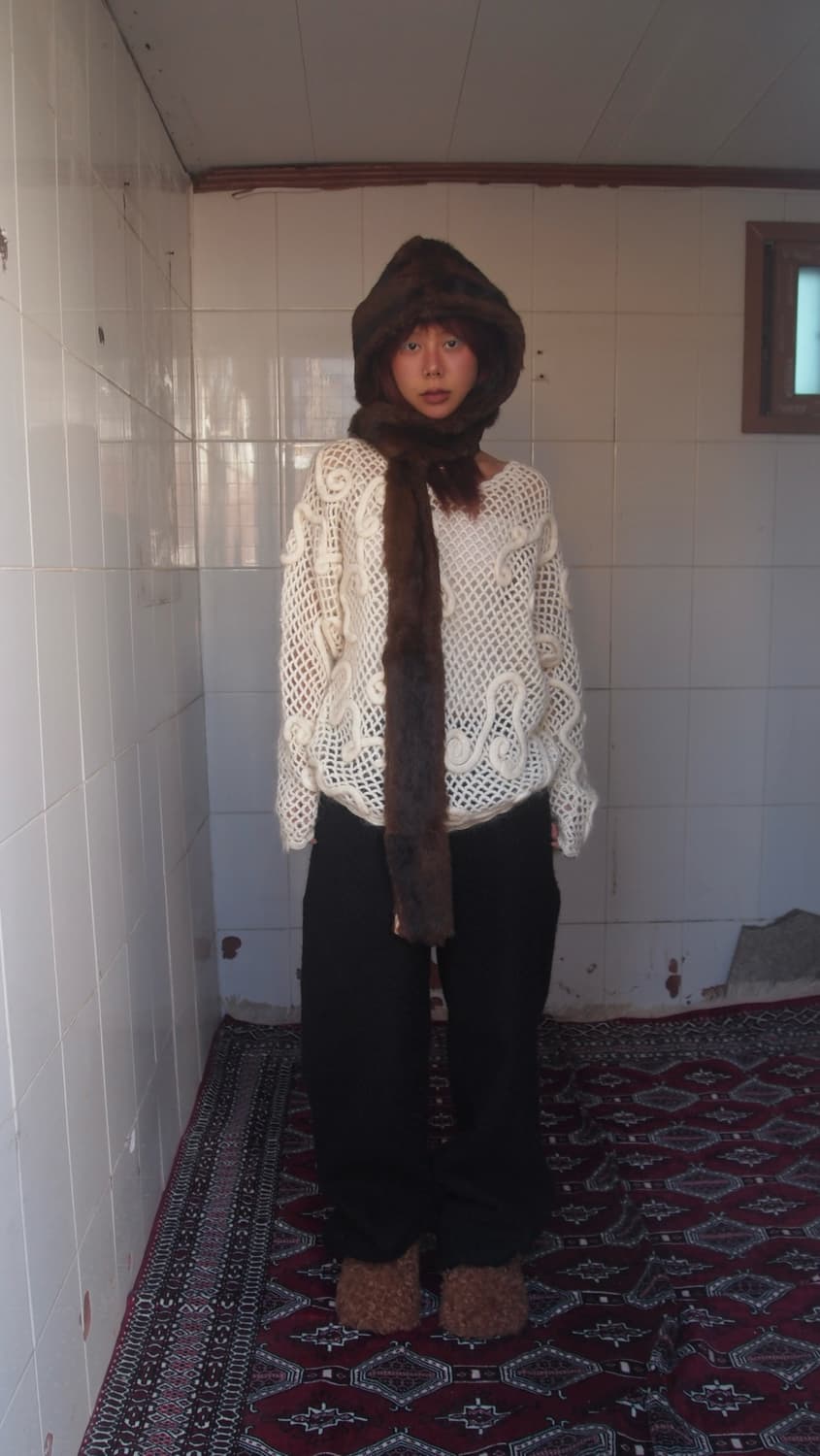 빈티지 스월 크로셰 니트 상품이미지4