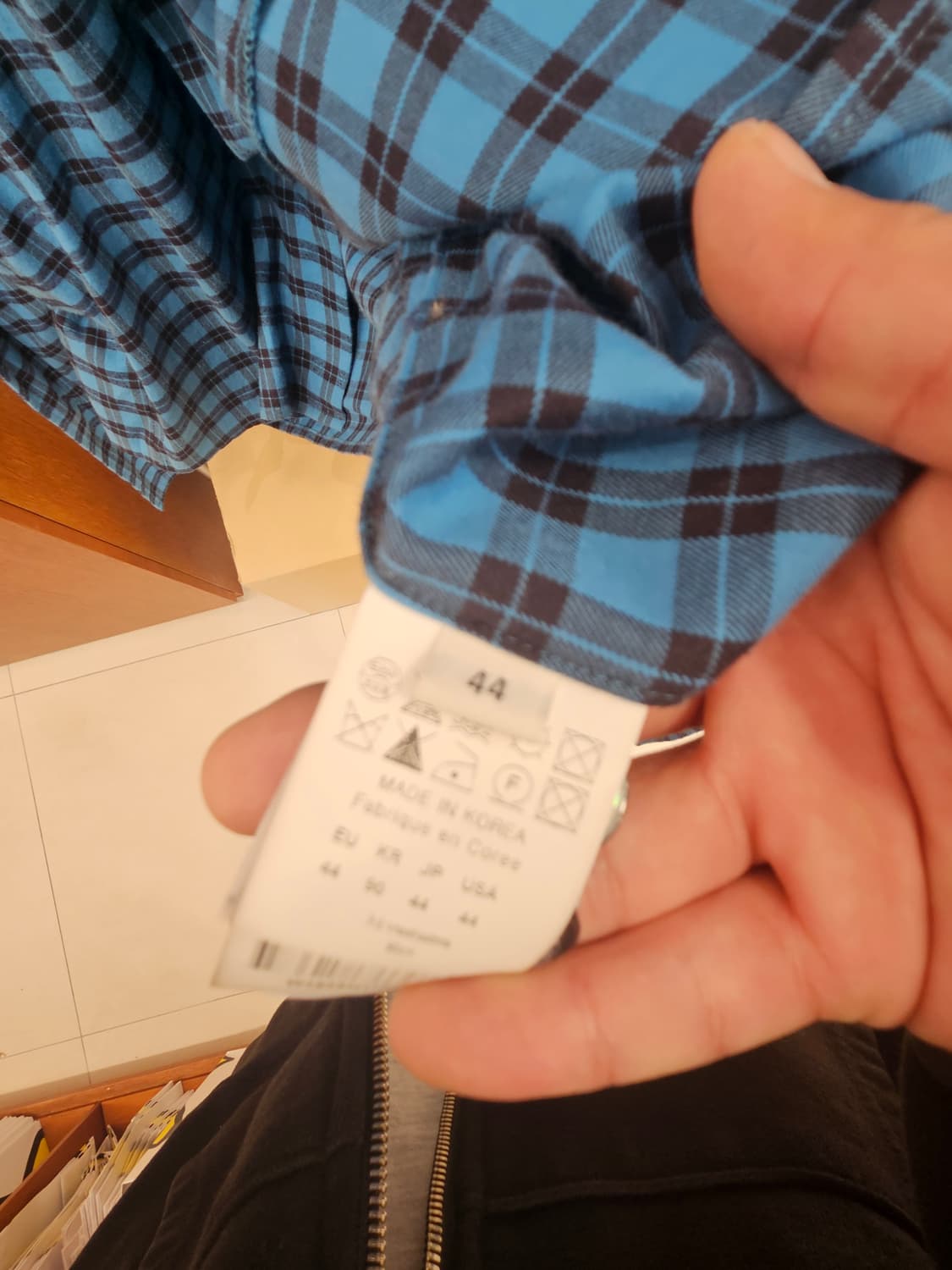 우영미 체크셔츠 판매합니다44사이즈 상품이미지5