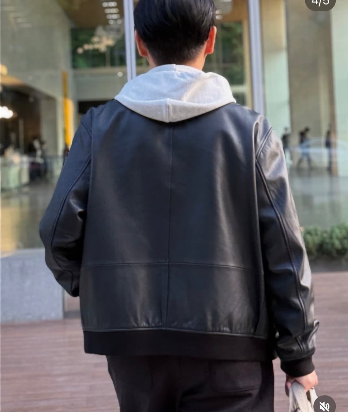 띠어리 양가죽 바시티 봄버 자켓 XXL(105-110) 상품이미지9