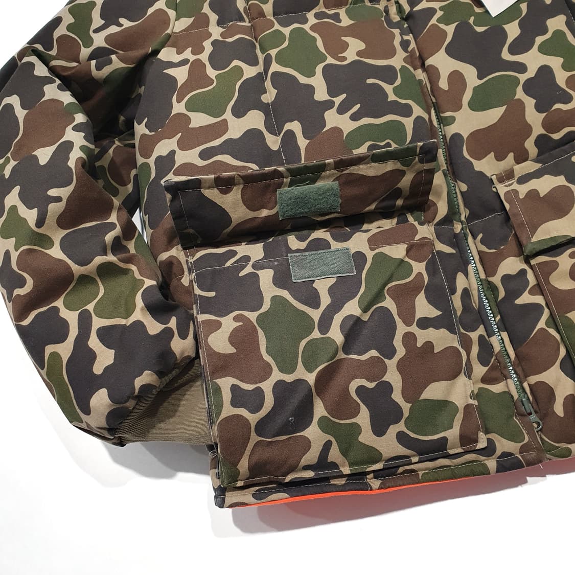 80s 에디바우어 카모 다운 자켓 리버시블 42 (105) 상품이미지4