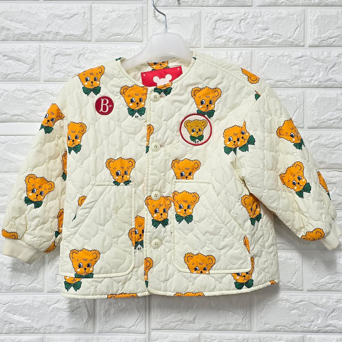 택포// 베베드피노 곰돌이 누빔자켓 110 상품이미지1