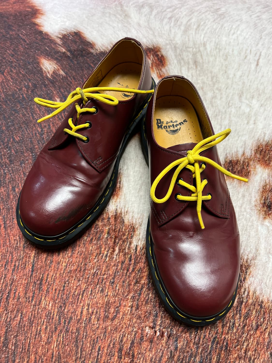 [250] 닥터마틴 1461 체리레드 3홀 로퍼 UK6 상품이미지4