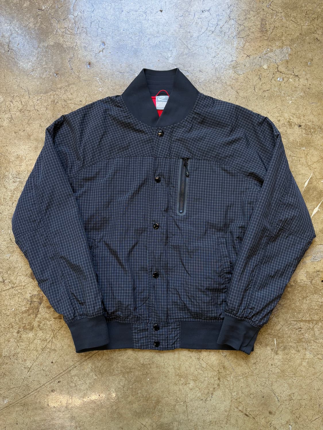 나이키 테크 우븐 체크 블루종 재킷 상품이미지1