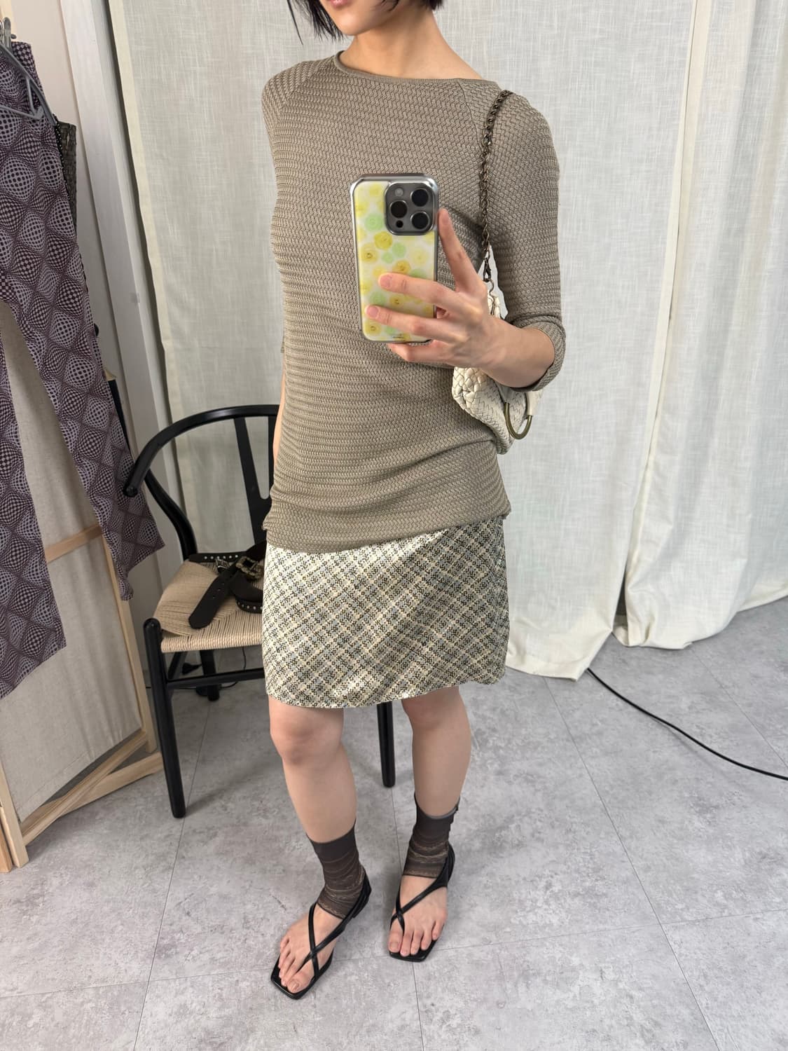 J.Crew 퓨어 실크 미니스커트 상품이미지2