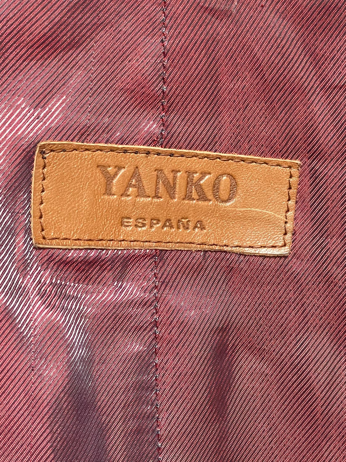 YANKO 블랙 레더 자켓 상품이미지6