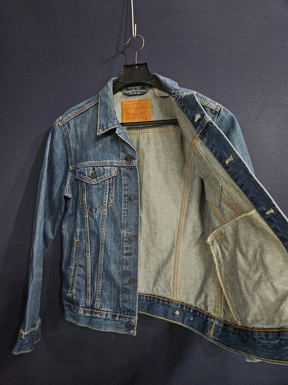 리바이스 블루 남성 95 데님자켓  상품이미지8