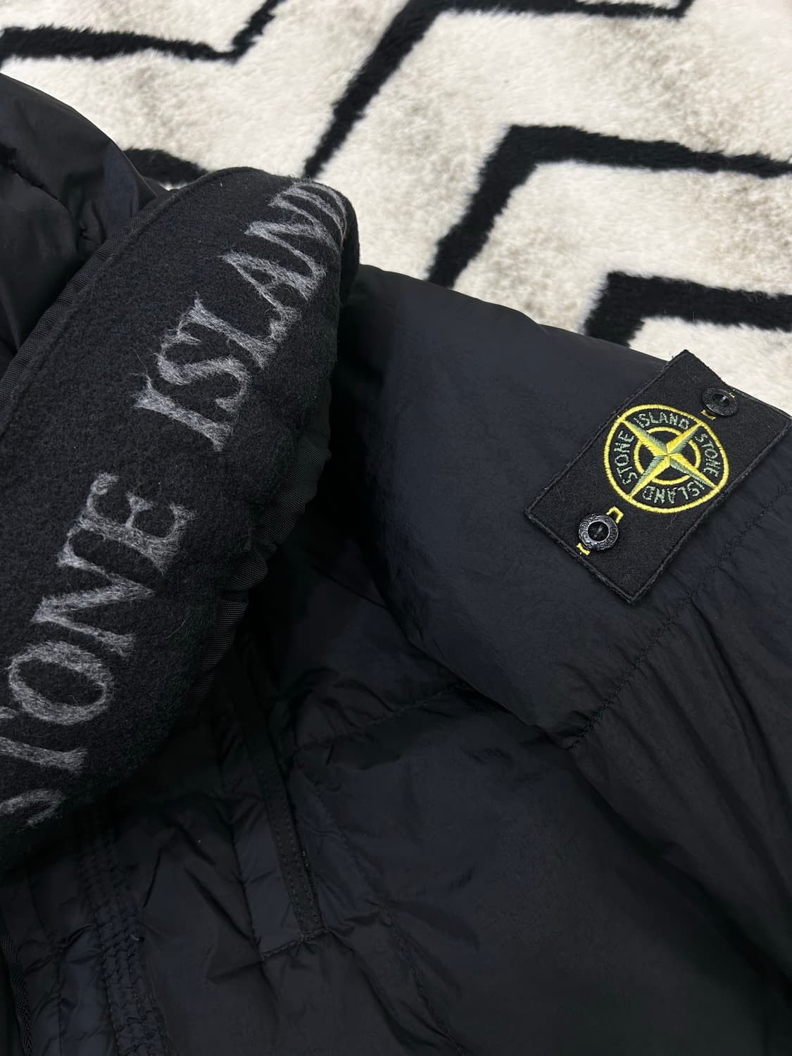 [L]스톤아일랜드 18fw 크링클랩스 롱 다운패딩/블랙 상품이미지1