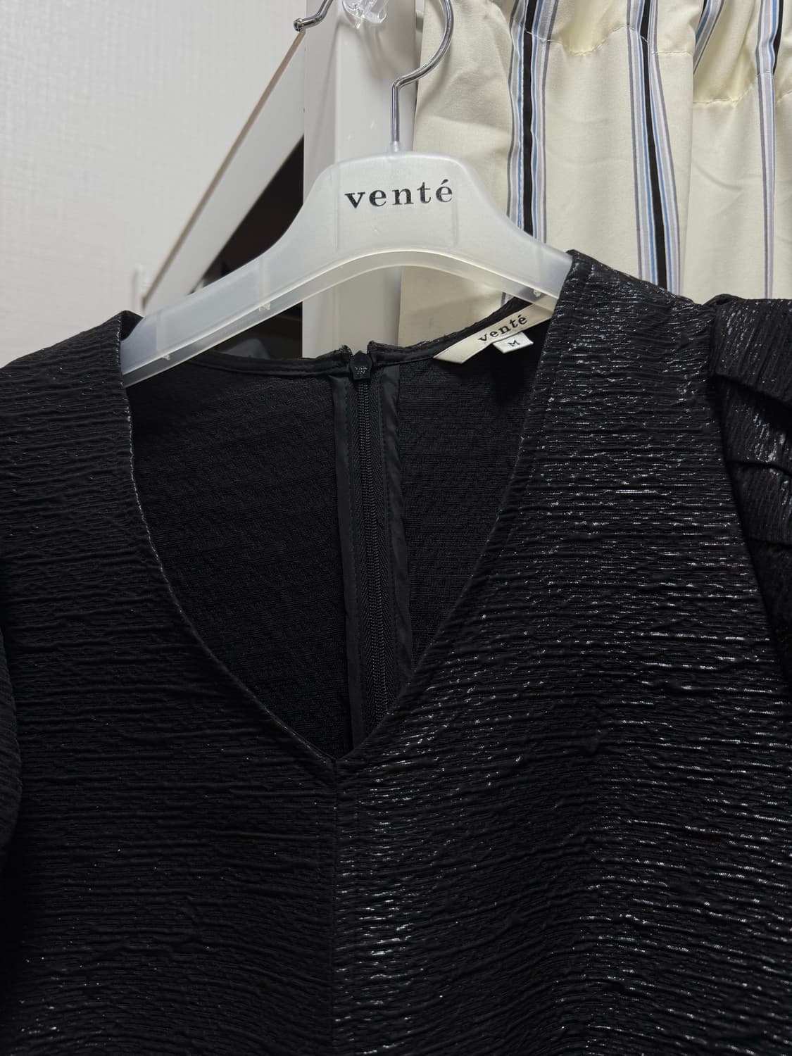 방떼 자카드 브이넥 롱 드레스 M 사이즈 상품이미지3