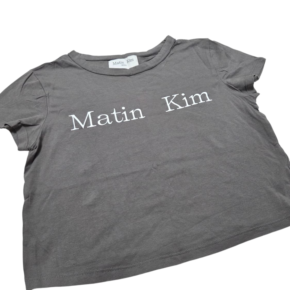 Martin Kim 마뗑킴 로고 크롭 반팔 티셔츠 상품이미지2