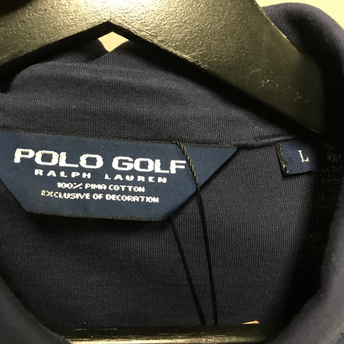 폴로 랄프로렌 PK 긴팔 카라티 네이비 L 상품이미지5