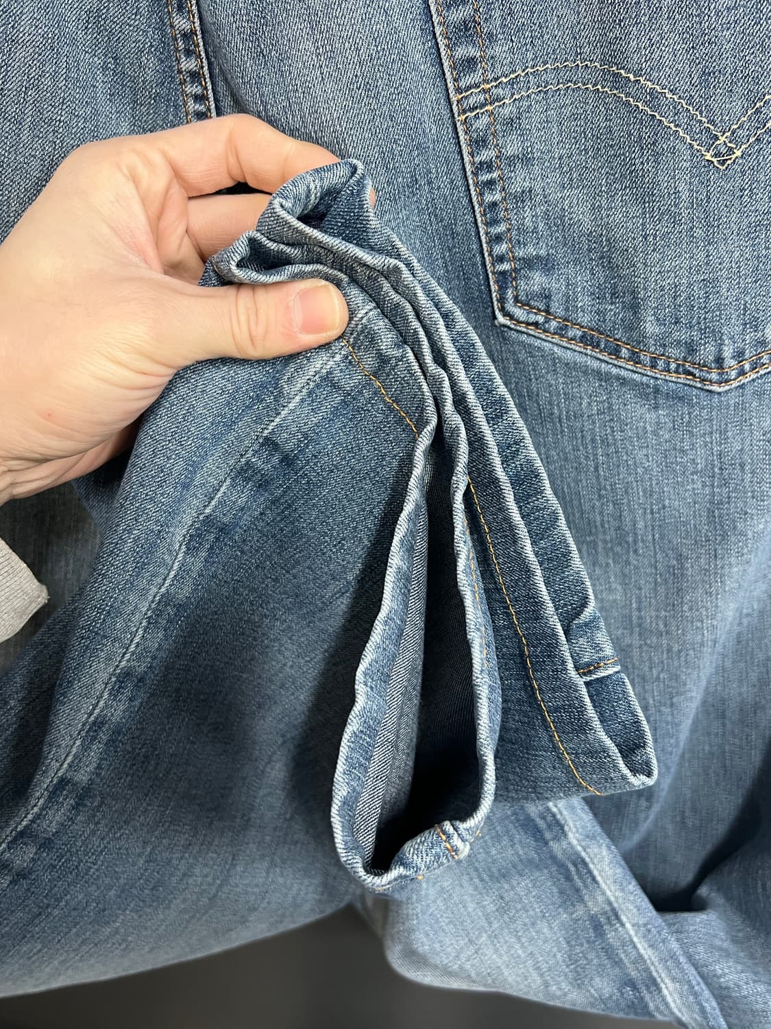 Levis 리바이스 505 와이드핏 데님 팬츠 상품이미지4