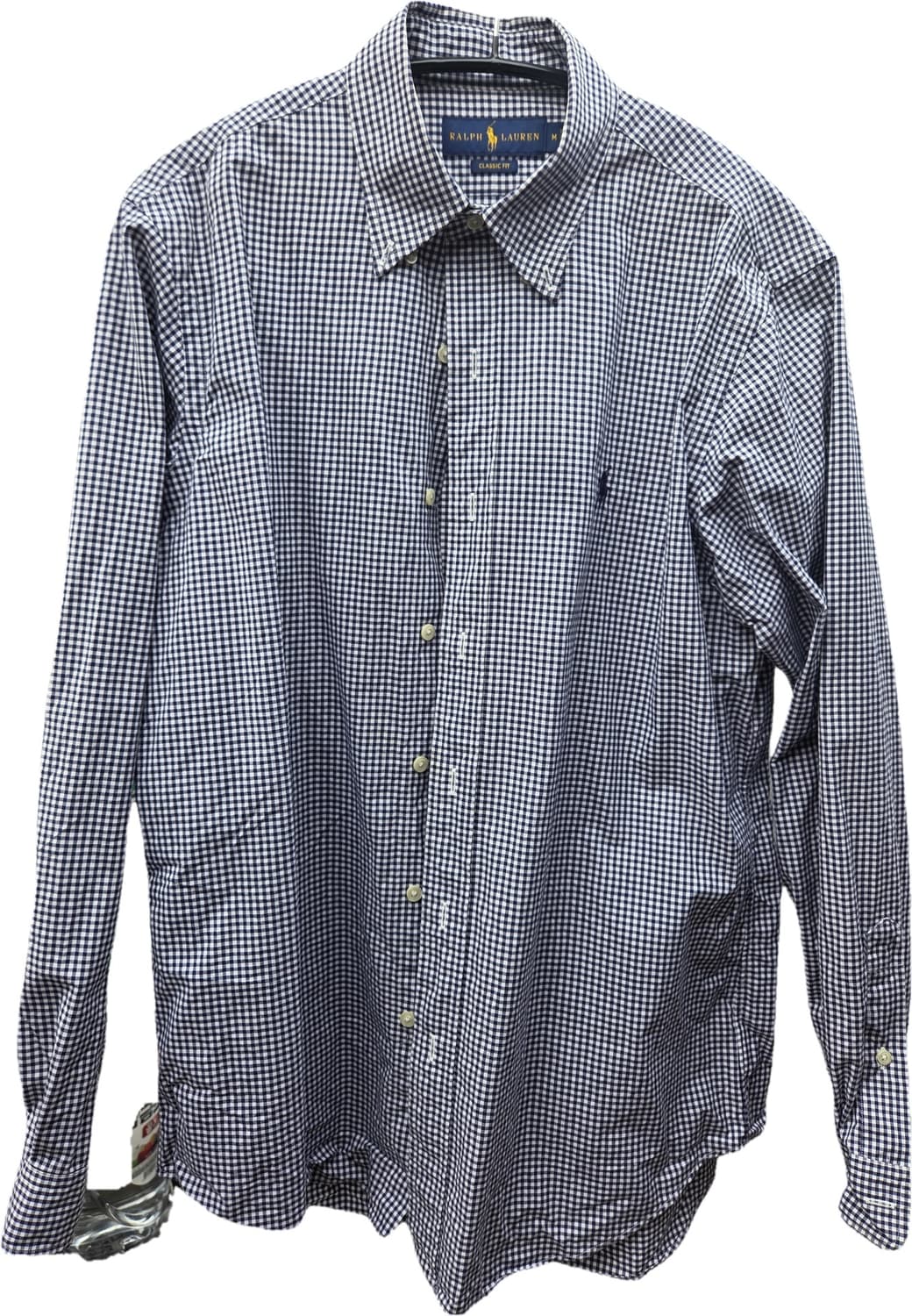 폴로 랄프로렌 클래식 핏 깅엄 체크 셔츠 (M) 상품이미지1