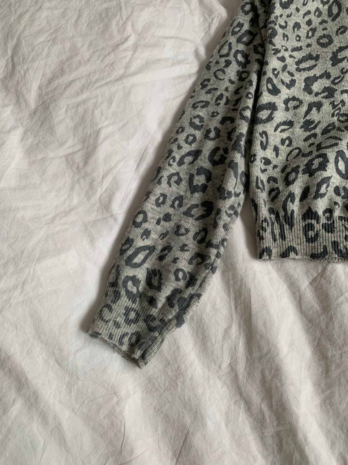 그레이 레오파드 가디건 상품이미지3