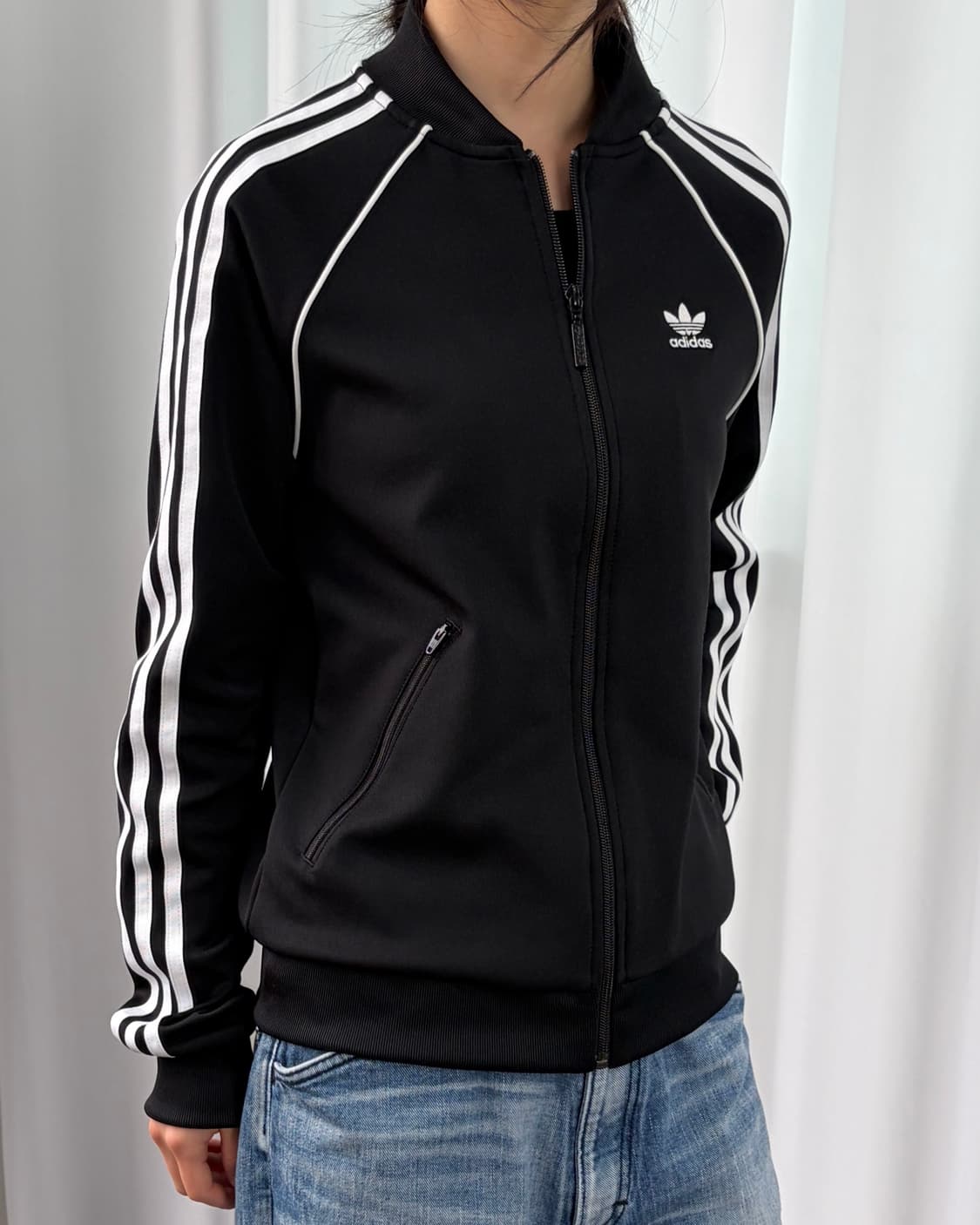 [XS]아디다스 트레포일 SST 블랙 트랙탑 져지 상품이미지1