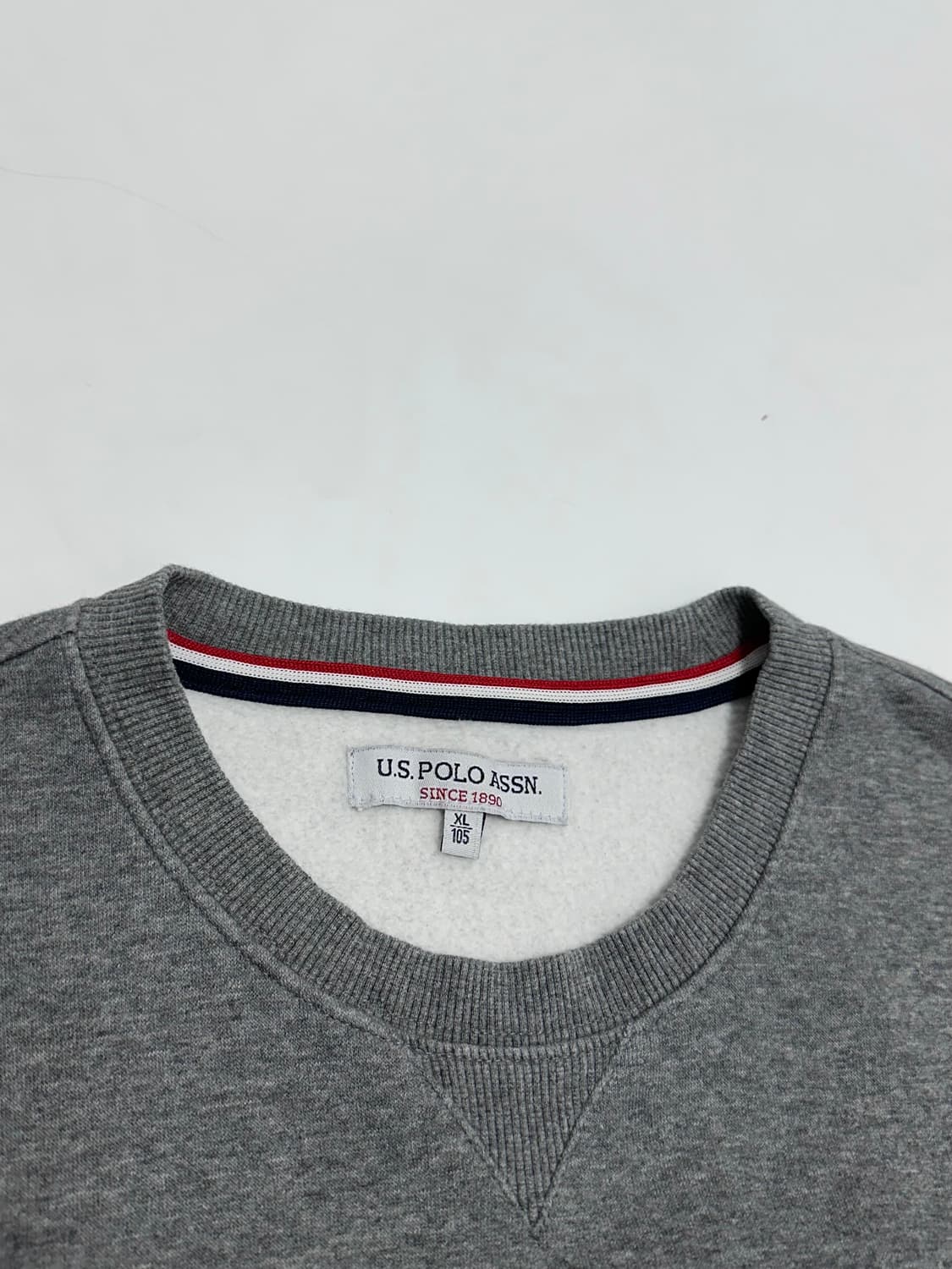 유에스 폴로 어신 맨투맨 멜란지그레이 상품이미지5