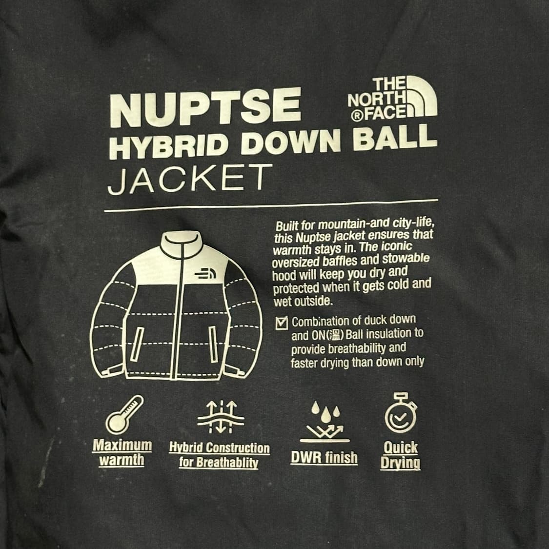 M 노스페이스 눕시 1996 다운 패딩 상품이미지5