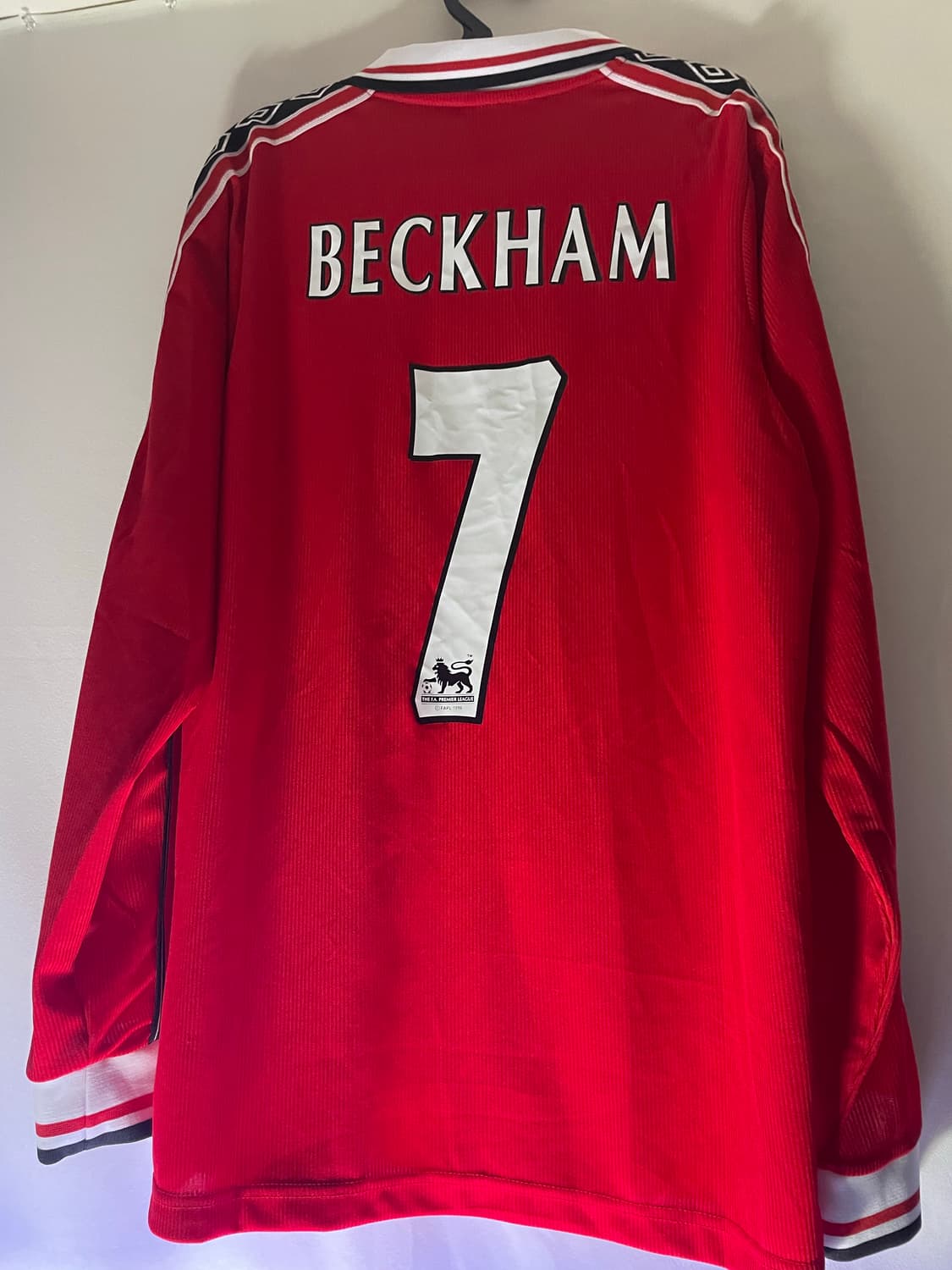 맨유 98-99 베컴 긴팔 유니폼 XL 상품이미지1