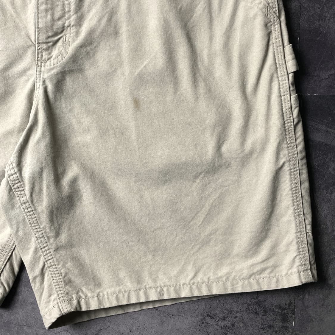 CARHARTT 칼하트B144 베이지 카펜터 워크 하프팬츠 A01164 상품이미지4
