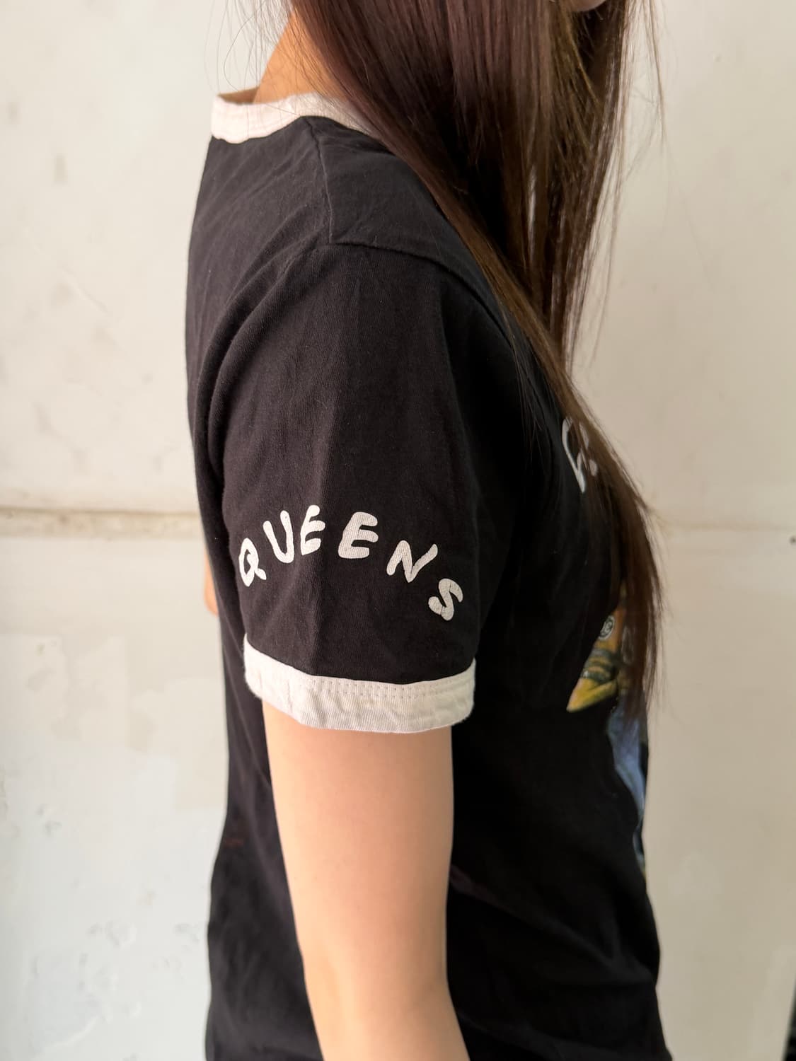 00’s 싱글 스티치 빈티지 블랙 그래픽 반팔티 상품이미지4