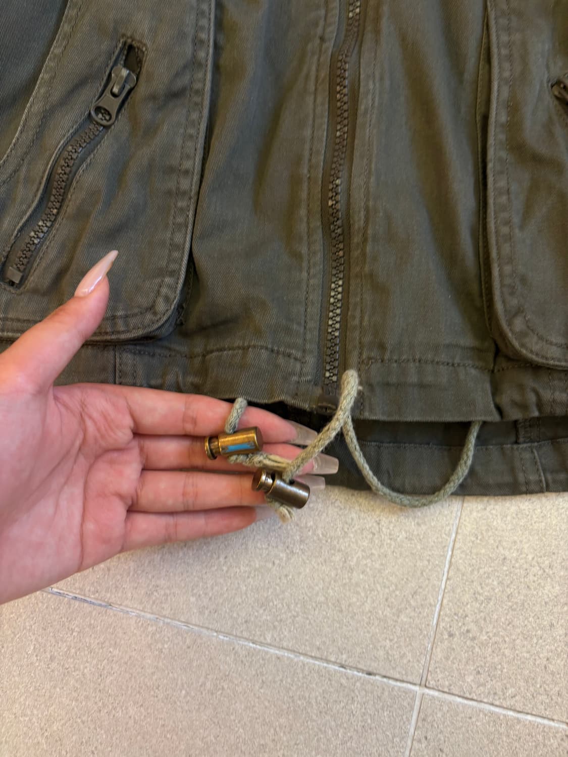 카키 y2k 포켓 자켓 상품이미지3