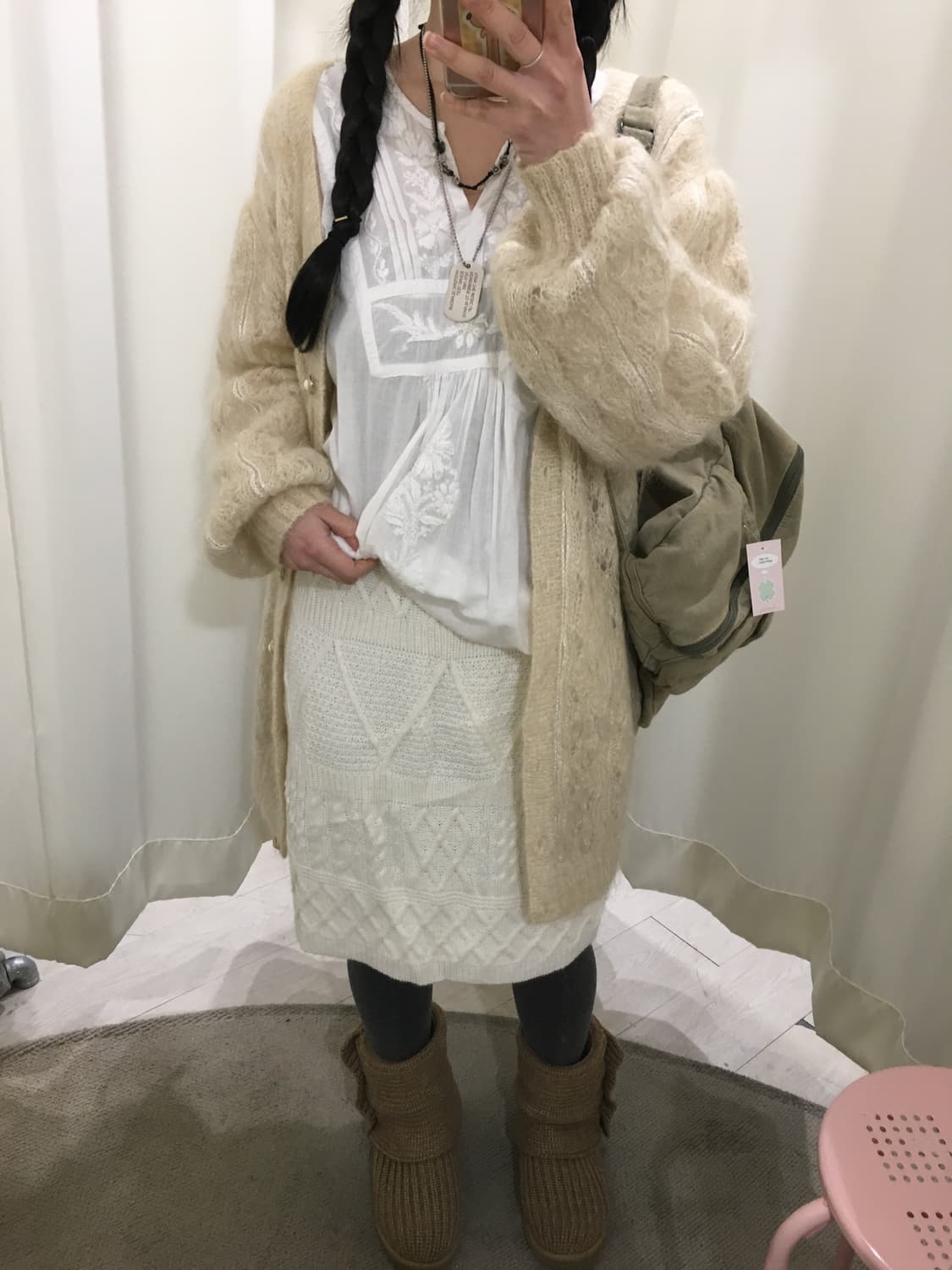 세실맥비 니트 미디 스커트 상품이미지6