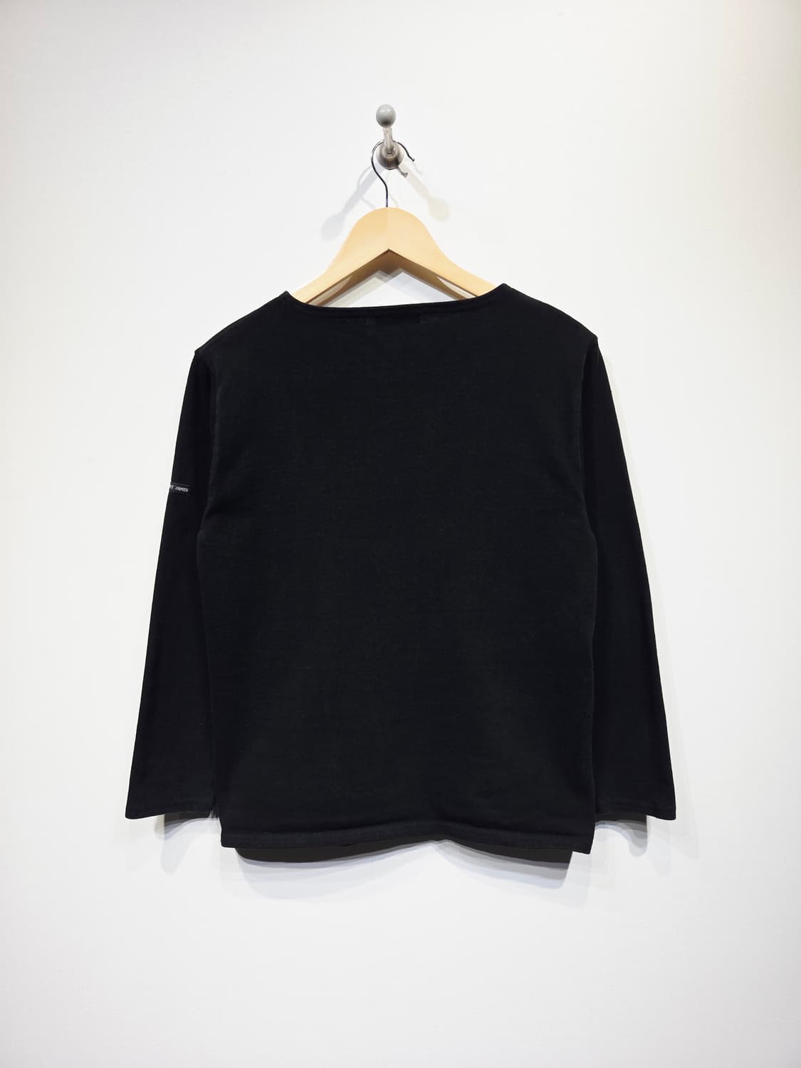 세인트제임스(SAINT JAMES) 블랙 무지 긴팔 티셔츠 상품이미지6