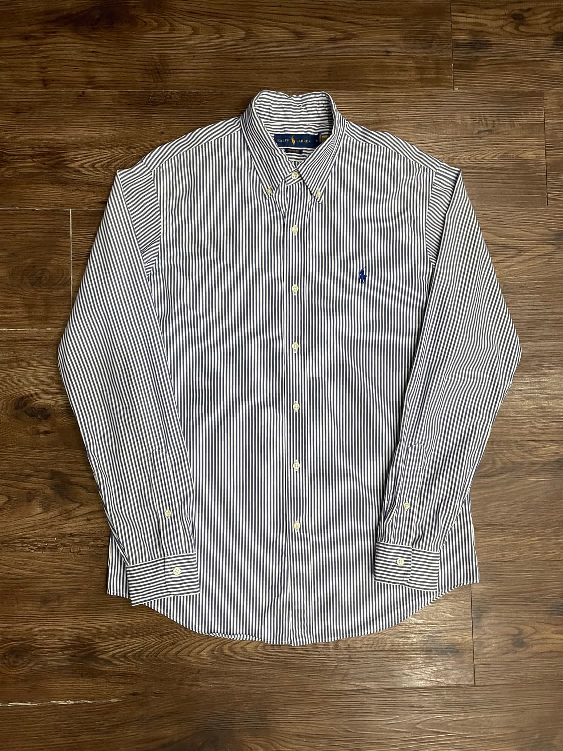 폴로 클래식핏 스트라이프 스트레치 포플린 셔츠 상품이미지4