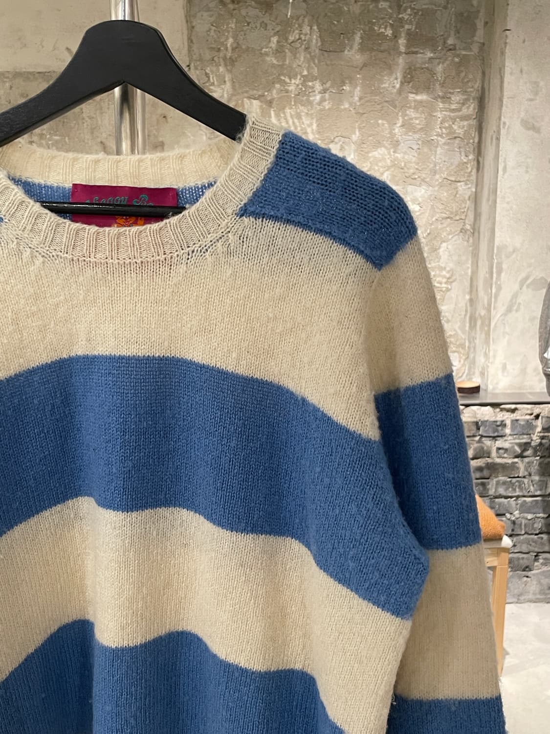 하울린 쉐기 베어 도플러 청키 스트라이프 니트 상품이미지3