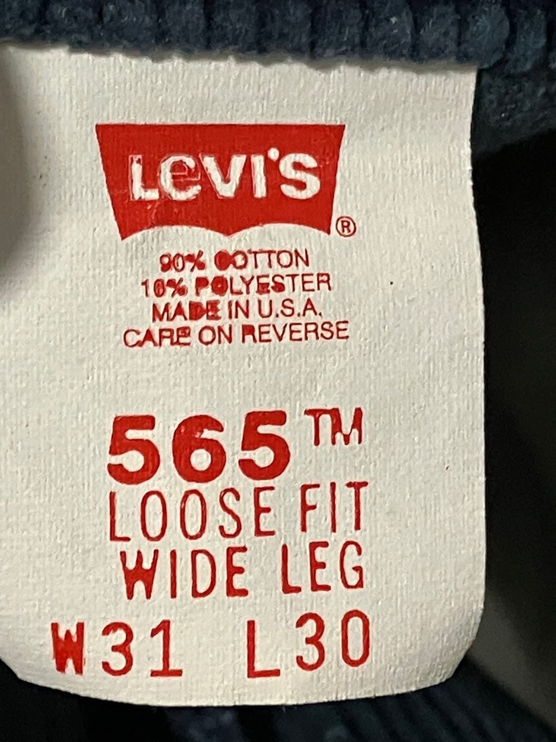 빈티지 리바이스 565 made in usa 상품이미지6