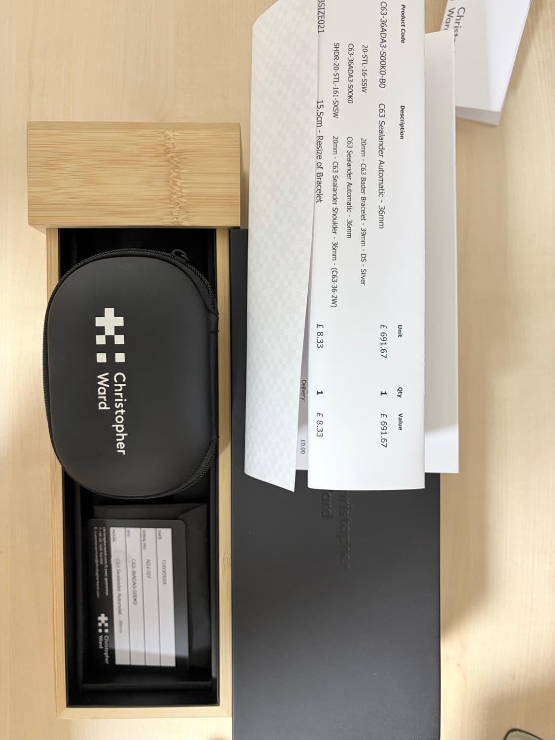 크리스토퍼 와드 C63 실랜더 오토매틱 시계 상품이미지3