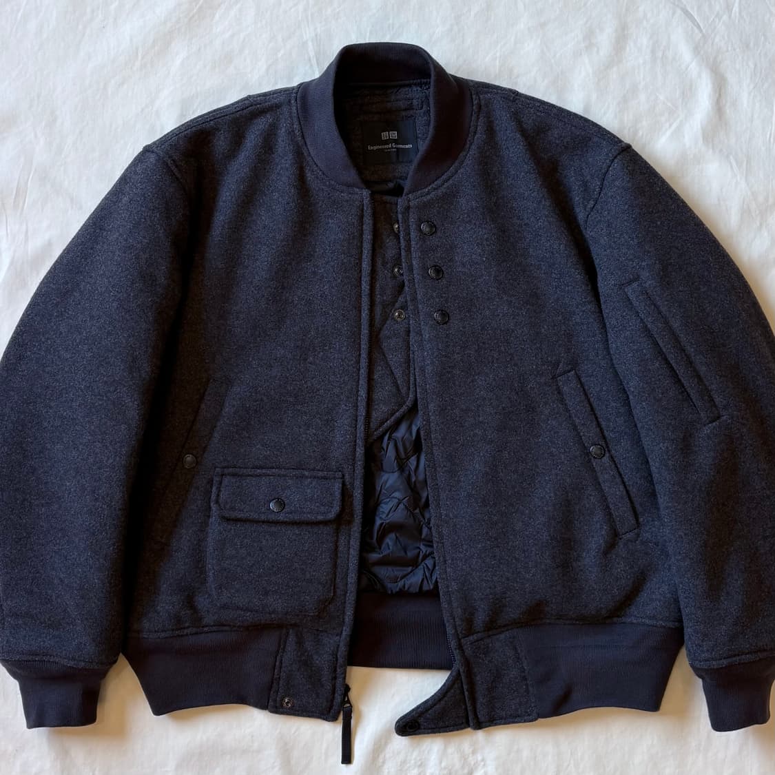 [M] 엔지니어드 가먼츠 & 유니클로 퍼프테크 쇼트 블루종 상품이미지4