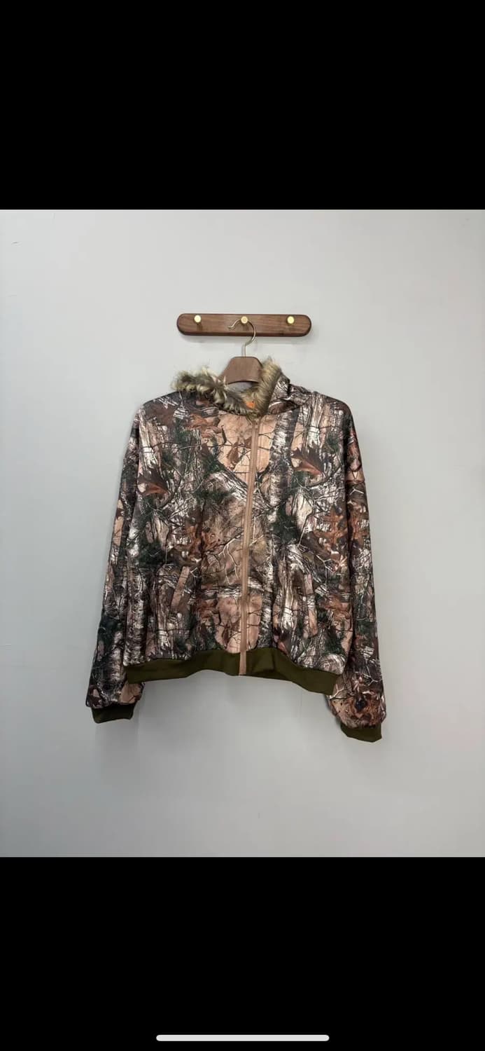 빈티지 y2k 리얼트리패턴 후드집업 H1302 상품이미지2