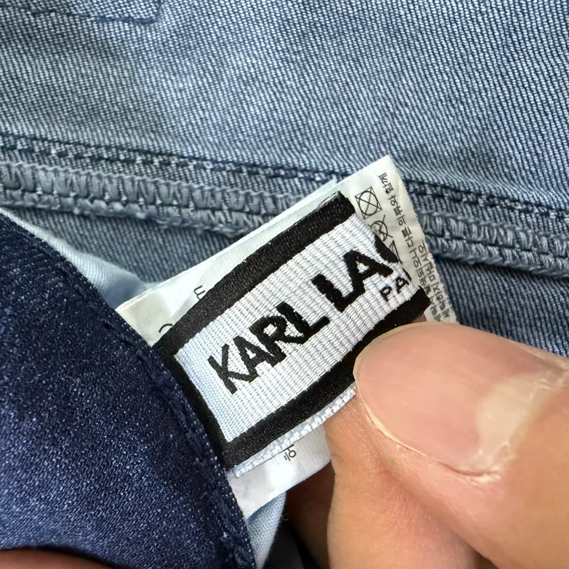 [81] 새상품 칼라거펠트 와이드 데님팬츠  0105T1 상품이미지3