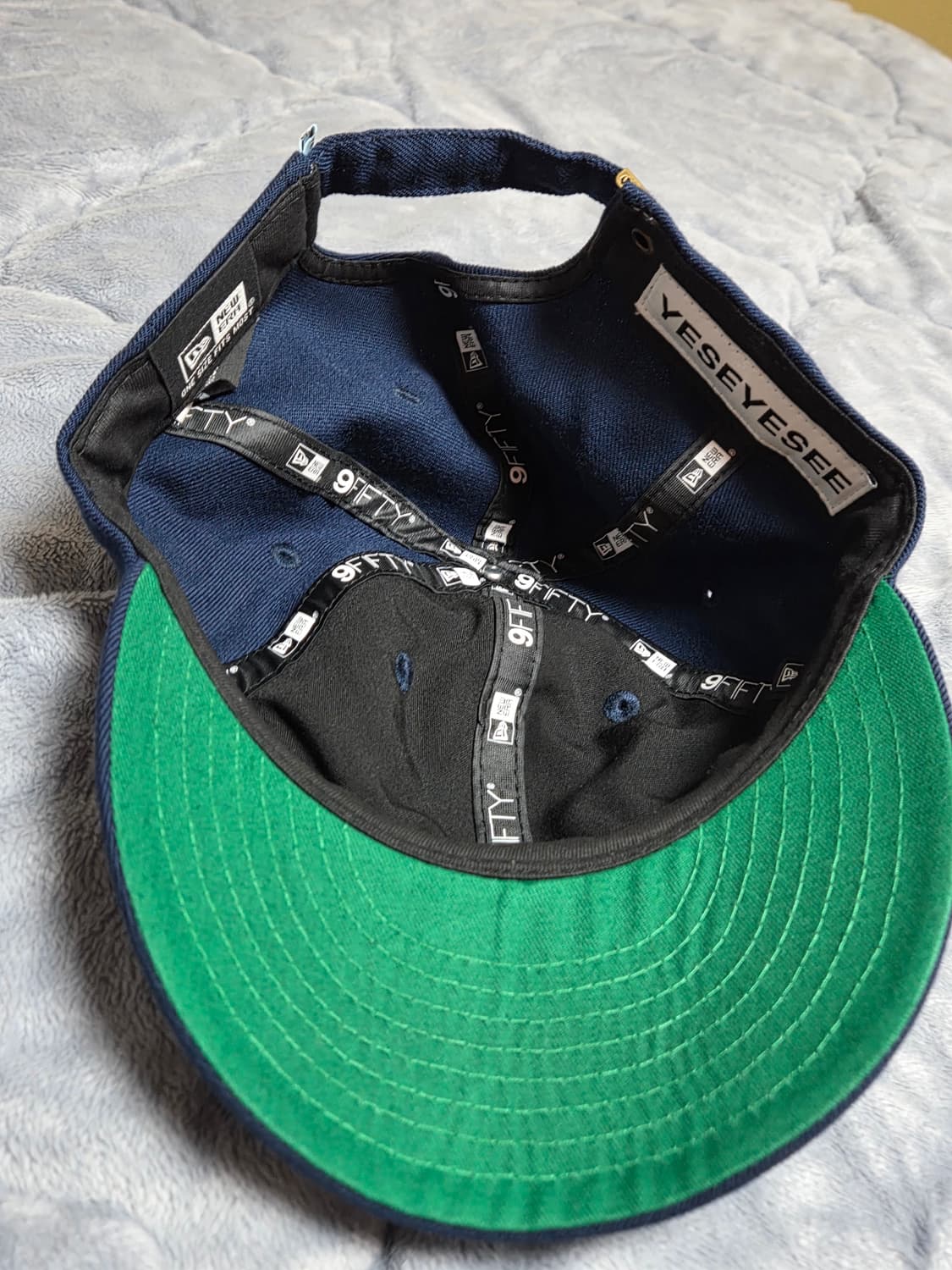 [F] 예스아이씨 x 뉴에라 볼캡 네이비 상품이미지3