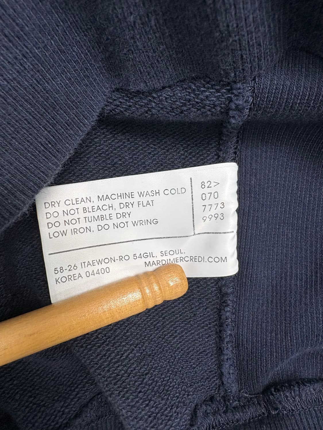 마르디 메크르디 맨투맨 네이비 상품이미지8