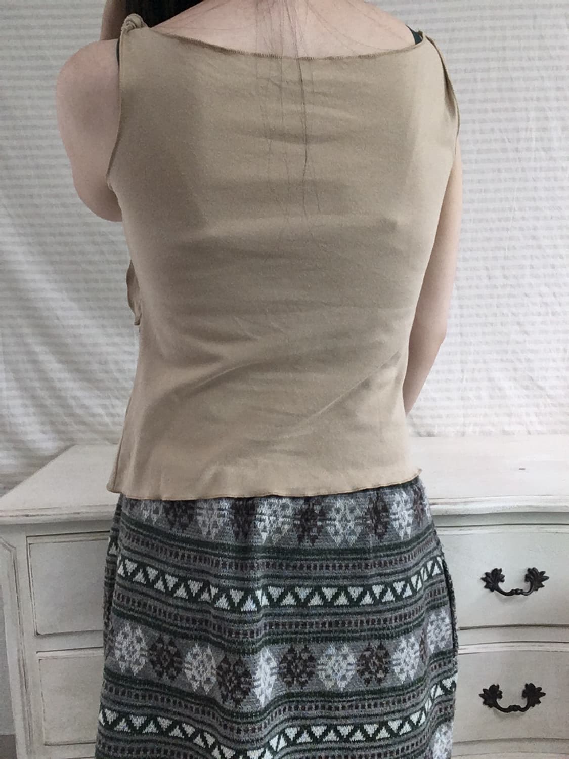jpn vintage beige animal printing sleeve 상품이미지5