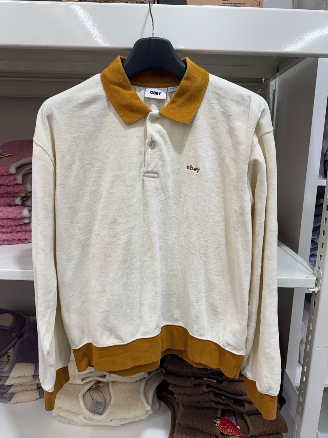 오베이 테리 카리 셔츠 M 상품이미지1