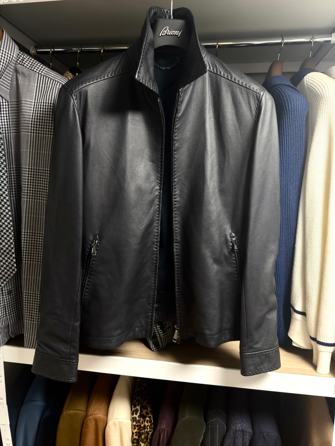 (명작,강추👍)브리오니 사슴가죽 자켓 디어스킨 블레이져 코트 수트 상품이미지7