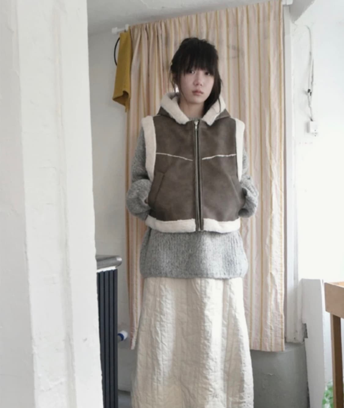 에프터먼데이 무스탕 밍크퍼 조끼 상품이미지2