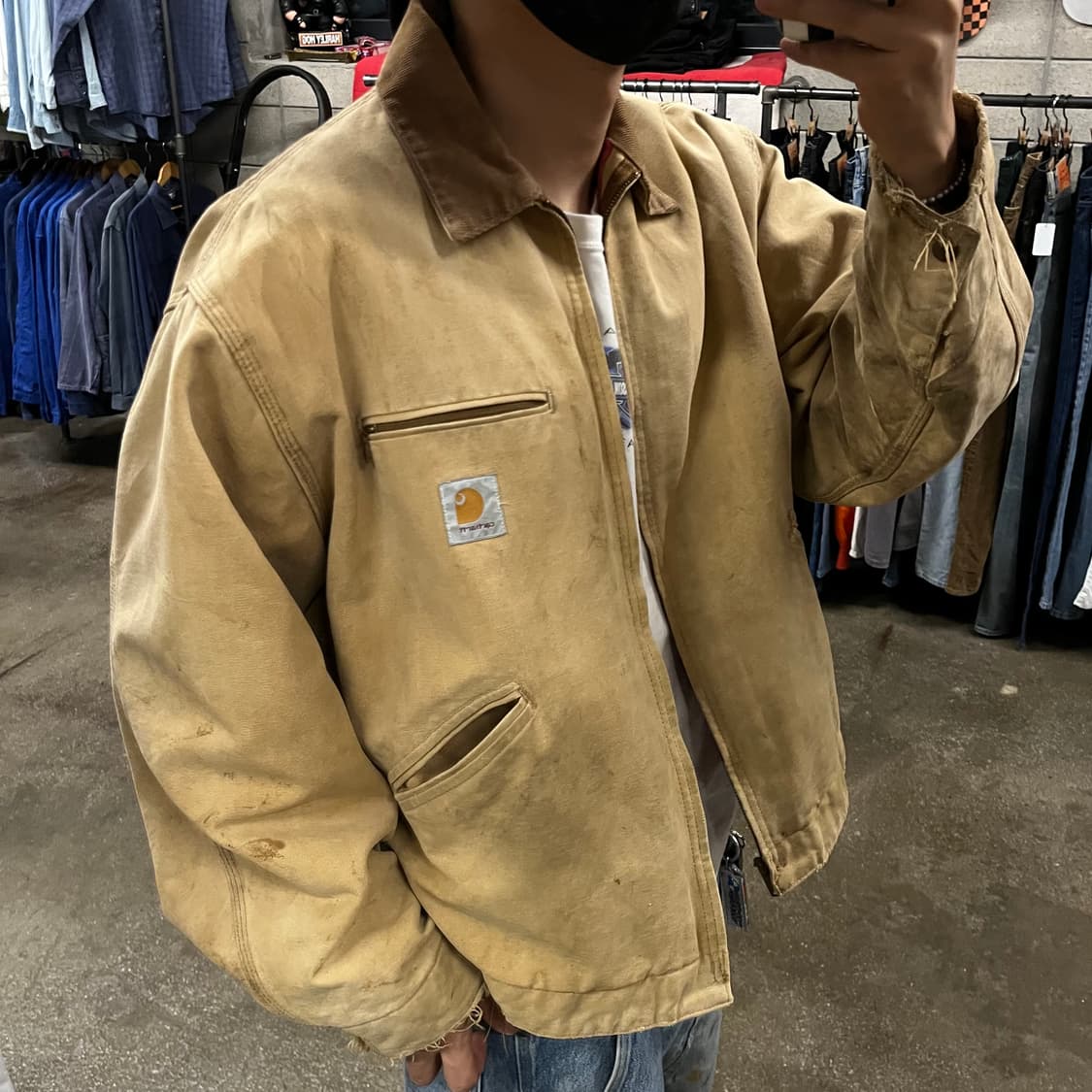 90s Carhartt 디트로이트 자켓 (110) 상품이미지7