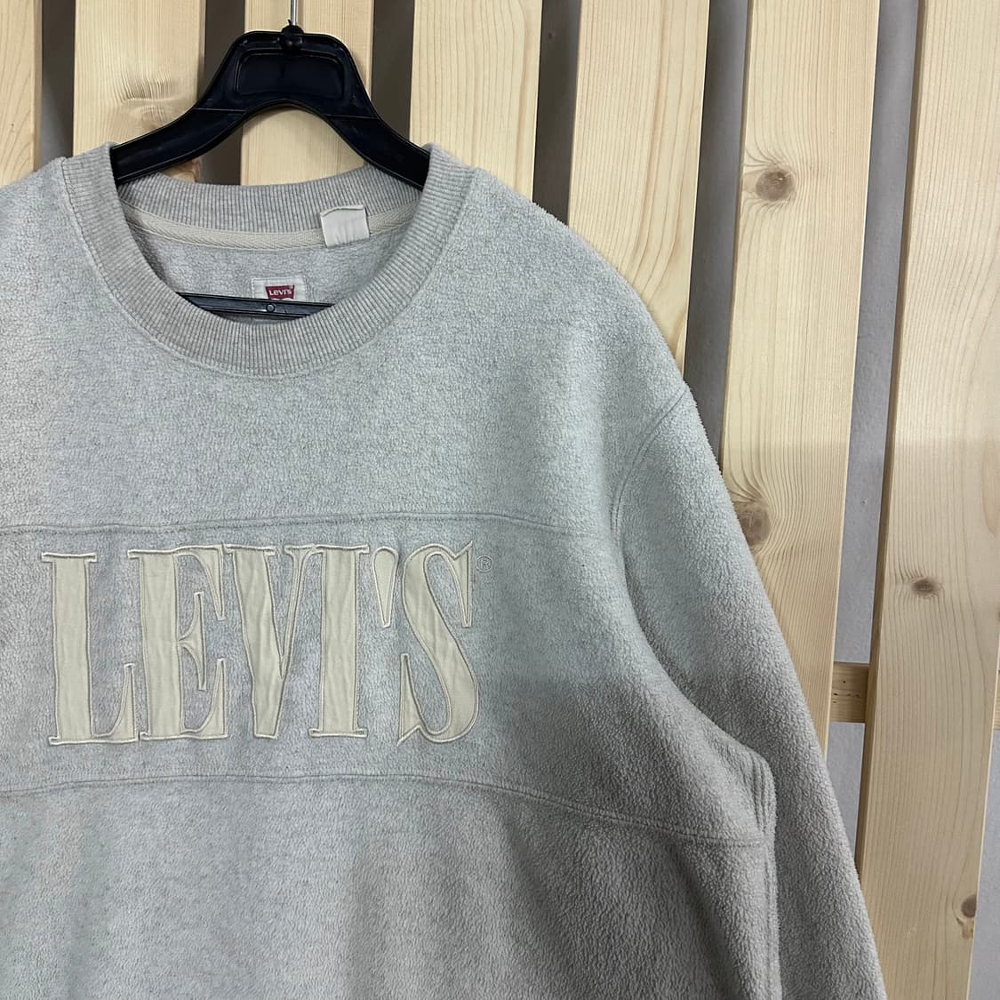 (L) 리바이스 그레이 후리스 맨투맨 상품이미지4