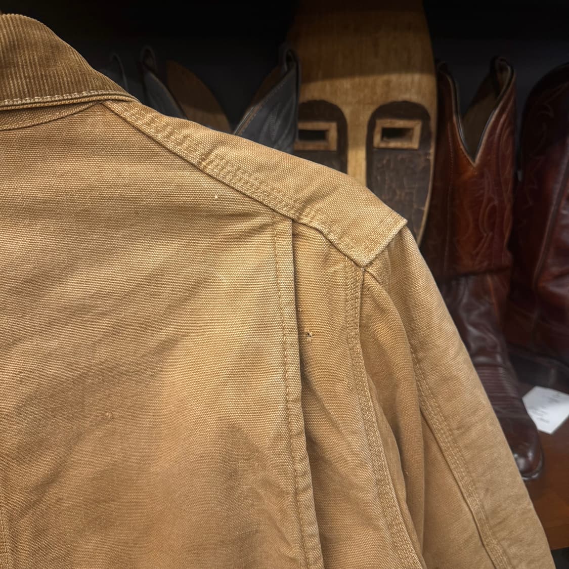 70s Carhartt 칼하트 워크 초어 자켓 / 포켓 코듀로이 카라 상품이미지8