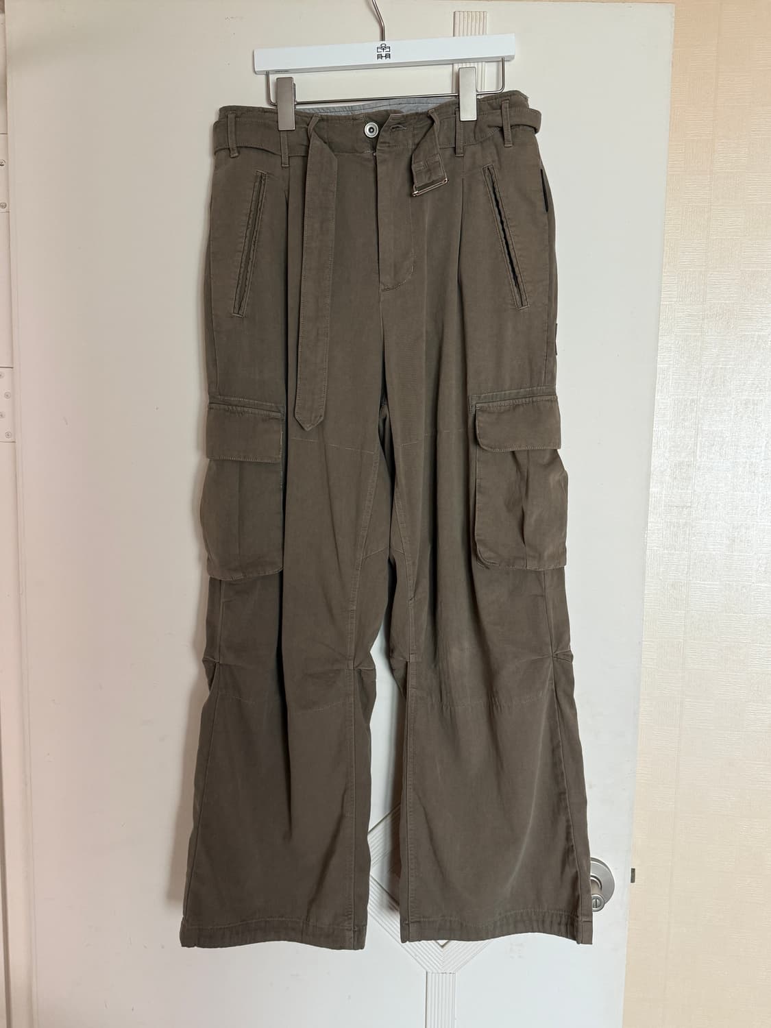 폴리테루 벨티드 카고팬츠 1.2v 딥베이지 2 상품이미지3
