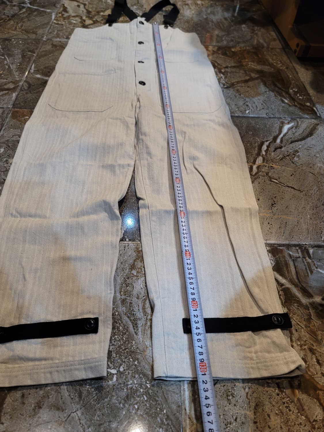 사무라이진 오트밀 헤링본 오버롤 (일본한정판) 상품이미지9