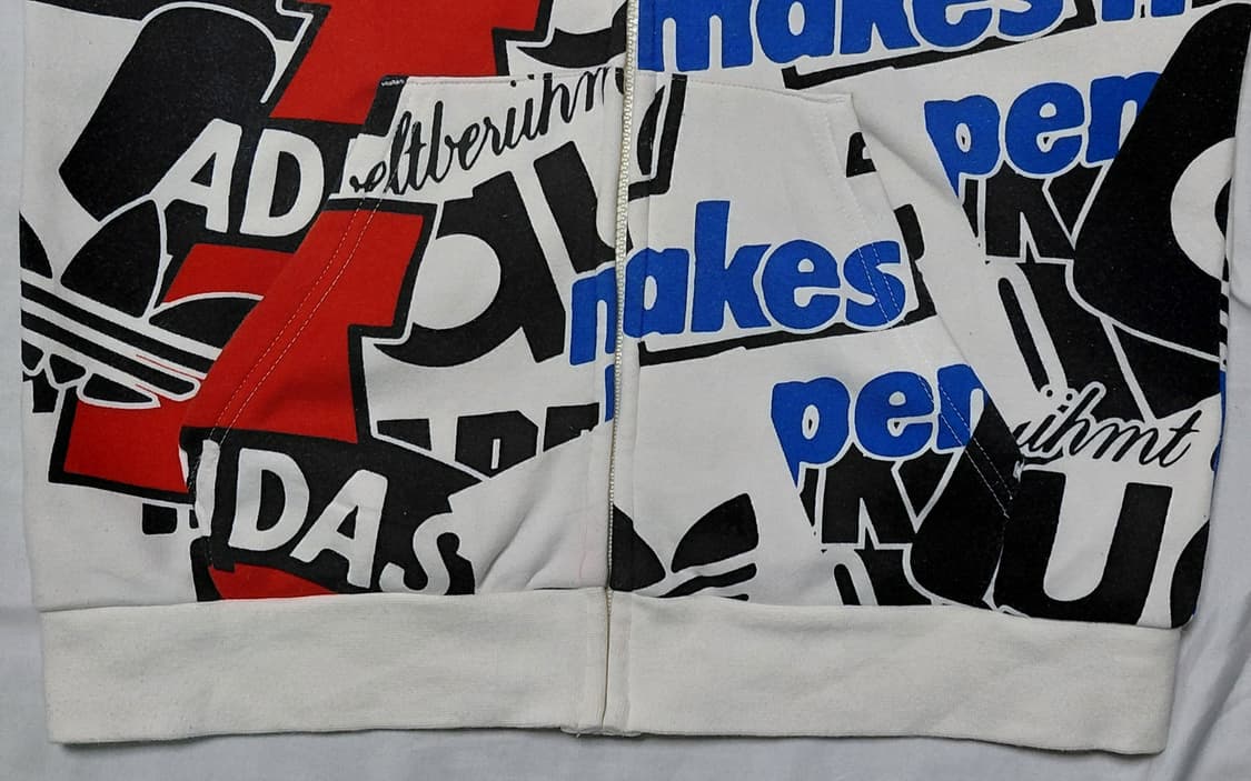 [M] 아디다스 오리지널스 빅로고 그래픽 AOP 풀집 후드티 상품이미지3